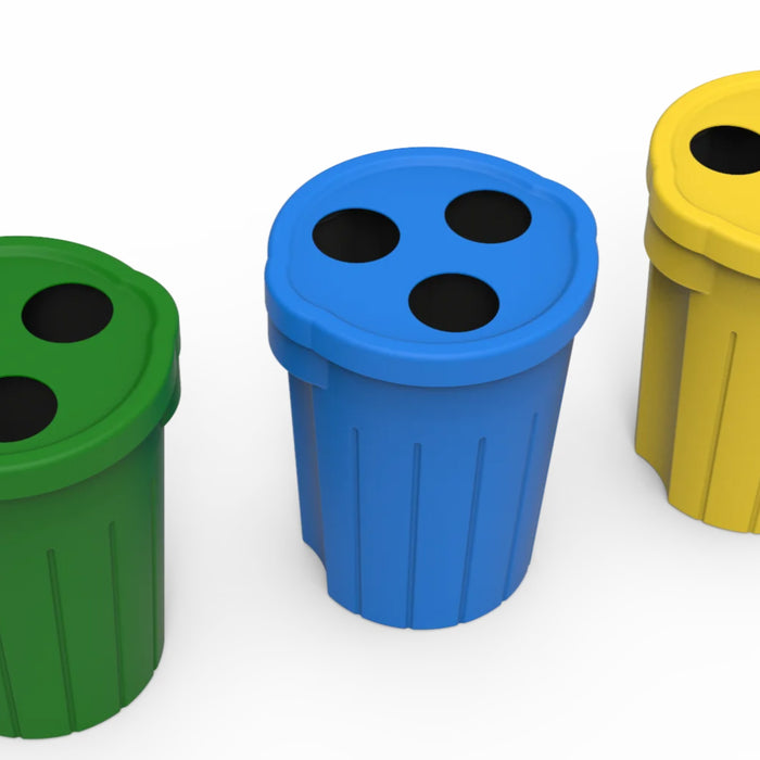 Go Green with Pioneer Plastics' 85L Recycle Bin 3 HOLE: Your Solution to Sustainable Waste Management